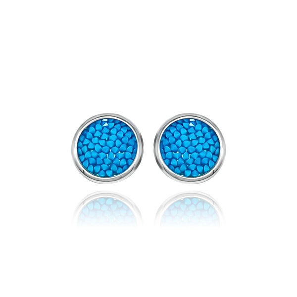 Eclat Turquoise Blue Earrings - Euro Sparkles