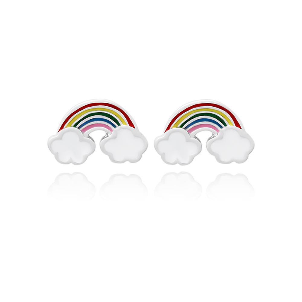 Rainbow earrings for on sale kids