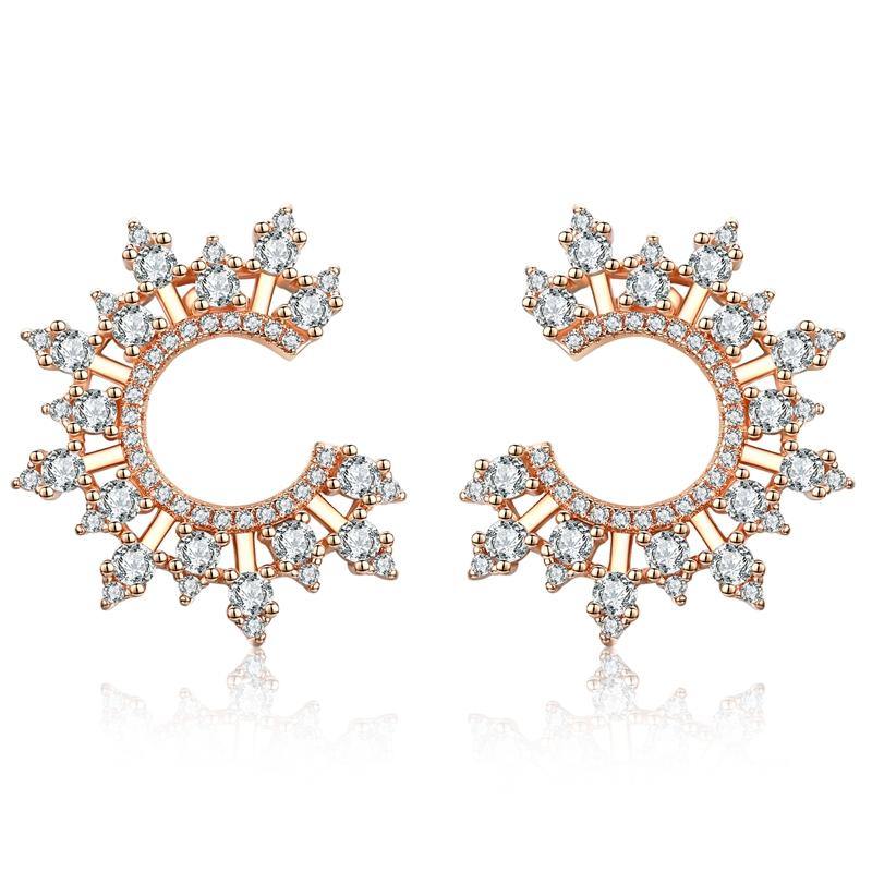 Elegancia Sun Earrings - Euro Sparkles