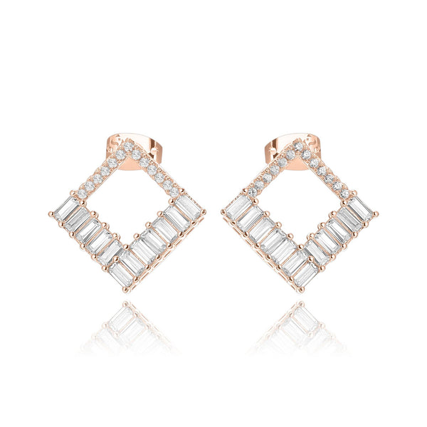 Elegancia Square Earrings - Euro Sparkles