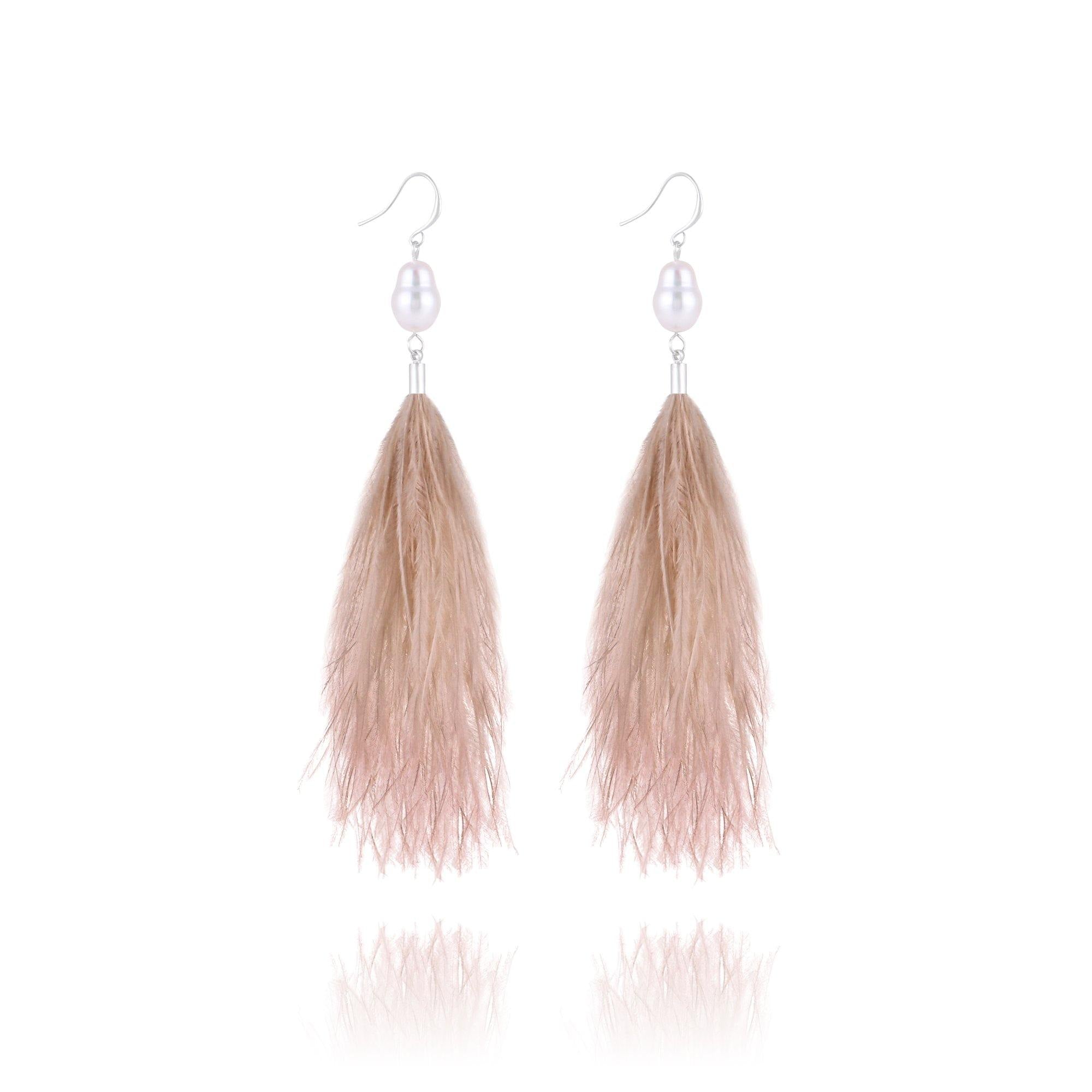 Borrowed & Blue By Southern Living Pave Feather Drop Earrings | Dillard's