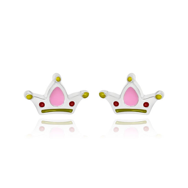 Baby Mermaid Crown Stud Earrings - Euro Sparkles