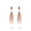 St. Tropez Feather Druzy Earrings - Euro Sparkles