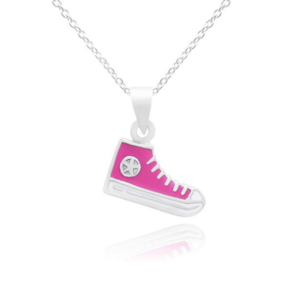 CC Trendy Pink Baby Shoes Necklace - Euro Sparkles