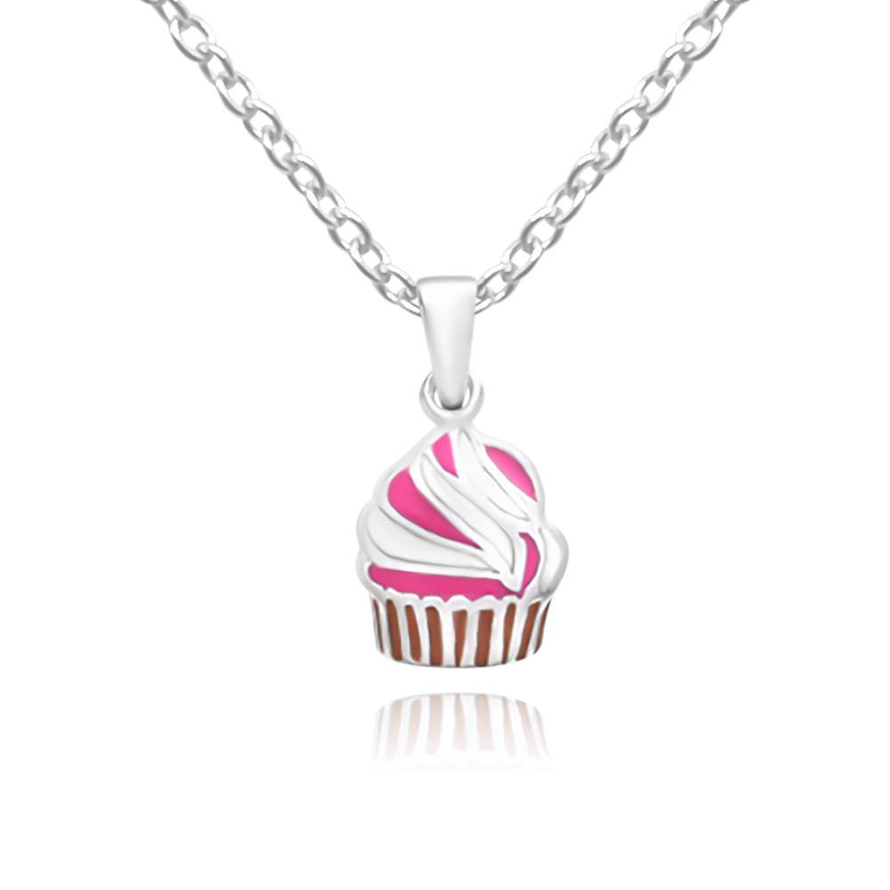 Baby Pink Cupcake Necklace - Euro Sparkles