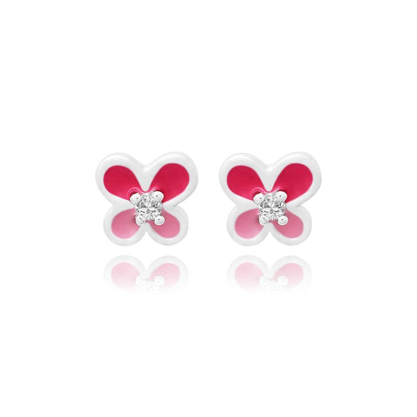 CC Pink Baby Butterfly Amazing earrings - Euro Sparkles