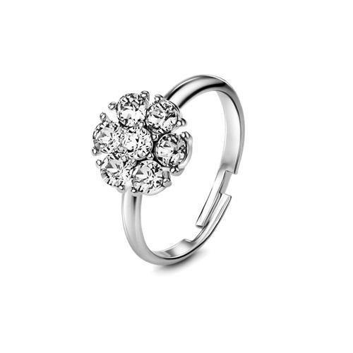 Flower of Soul Ring April (Clear Crystal) - Euro Sparkles