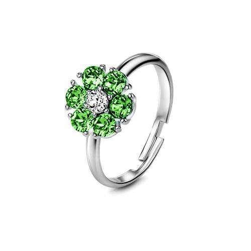 Flower of Soul Ring August (Peridot) - Euro Sparkles