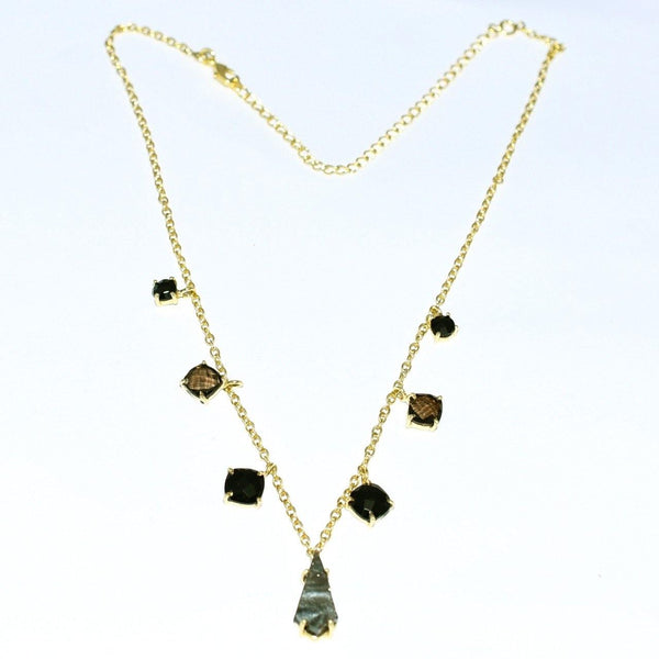 Hidden Treasure Black Onyx Druzy Necklace - Euro Sparkles